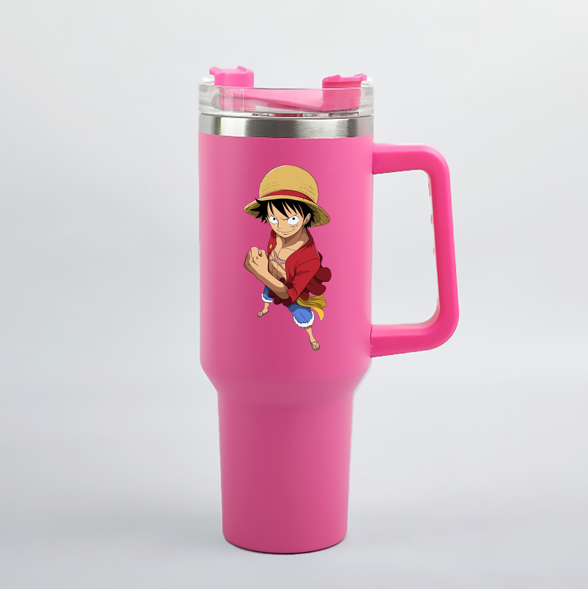 ワンピース モンキー・D・ルフィ ONE PIECE Monkey D. Luffy 1200mL車用タンブラー（カラープリント）